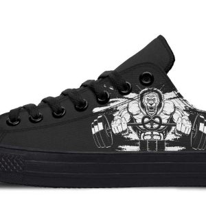 Lion Deadlift Black Lowtop Sneaker