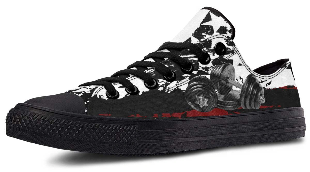 Dumbbell Black Lowtop Sneaker - Image 2