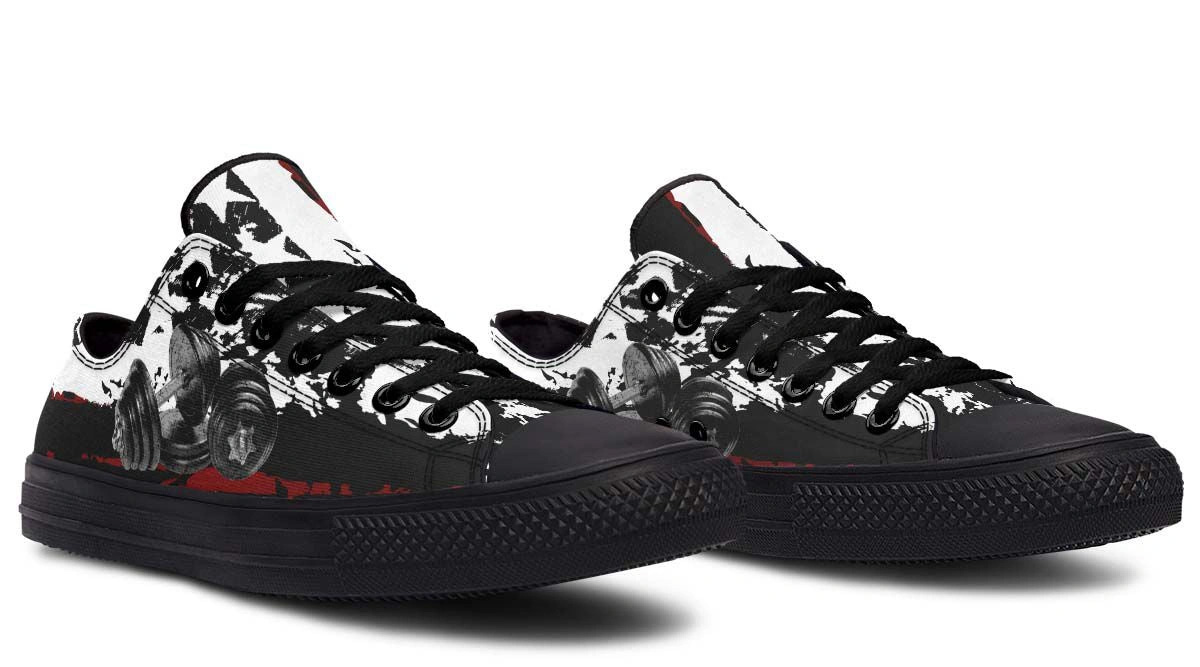 Dumbbell Black Lowtop Sneaker - Image 4