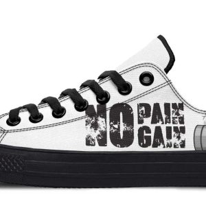 Pain & Gain Gymnastic pattern Black Lowtop Sneaker